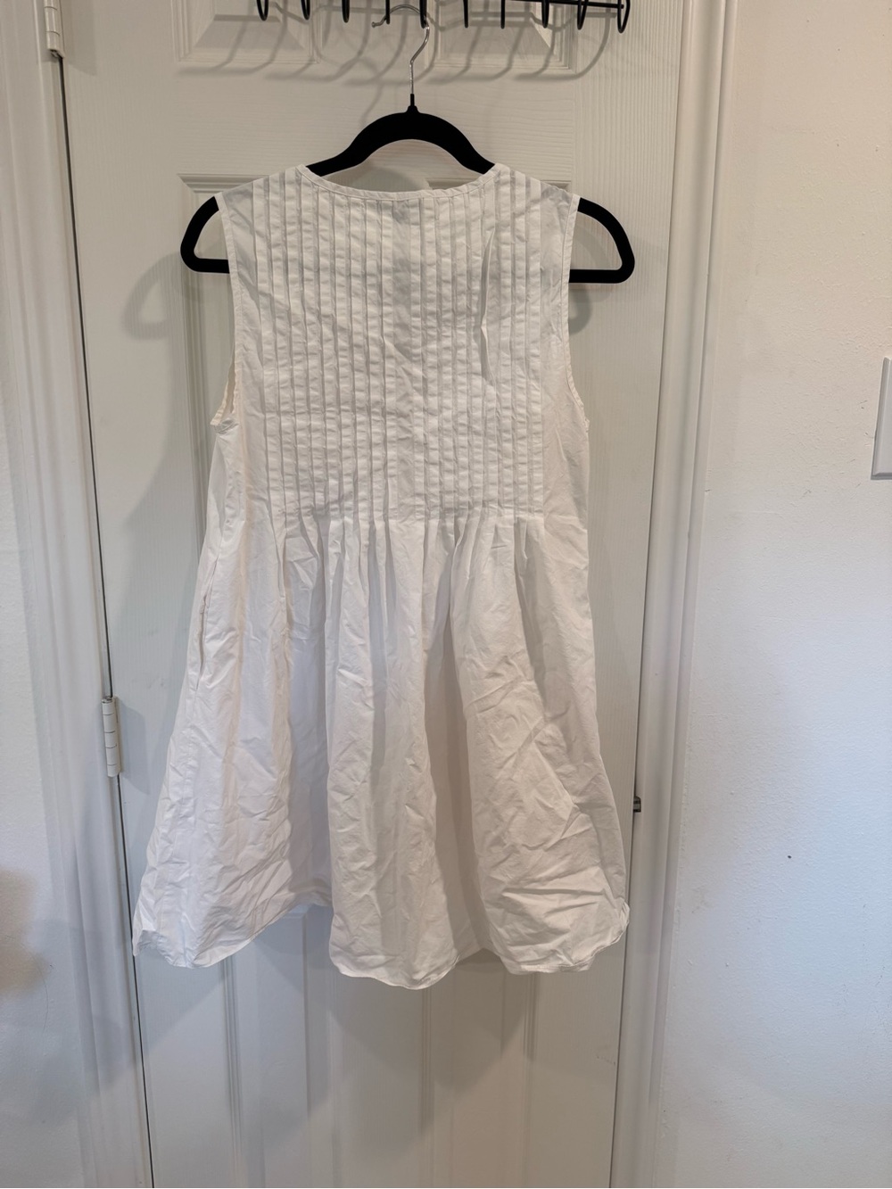 White Strut and Bolt Babydoll Dress, Size Medium - Picture 2 of 5